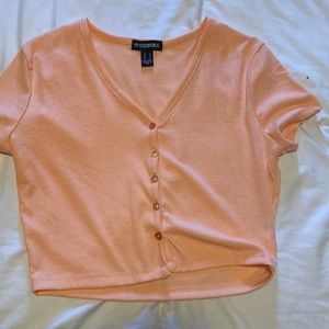 Peach colour crop top